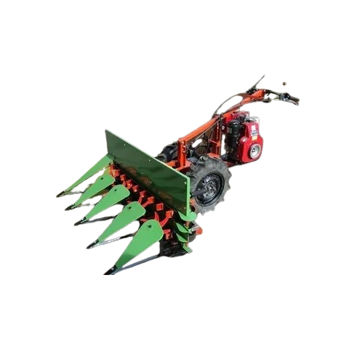 Power Reaper - Diesel Powered, 5 H.p. Greaves Engine | 4 Line Cutting Blade, Green Metal Body, 225kg Weight, 3600 Rpm, 3 Conveyor Belts