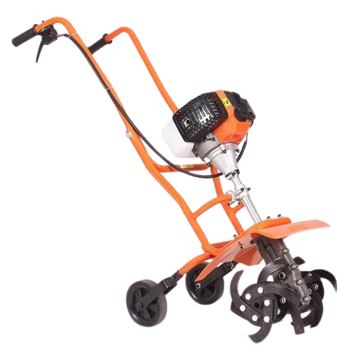 Manual Operated High Efficiency Power Weeder - Stainless Steel, 0.5 To 8 Ton/day Capacity, Orange, 1200 Rpm Speed | Heavy-duty, Long Life, Easy To Operate, Portable With 2 Wheels